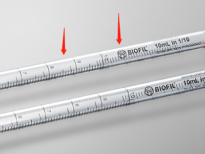 雙向刻度線設(shè)計，便于識別移液體積
