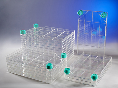 單層至10層培養(yǎng)裝置，可一次性大規(guī)模培養(yǎng)細(xì)胞